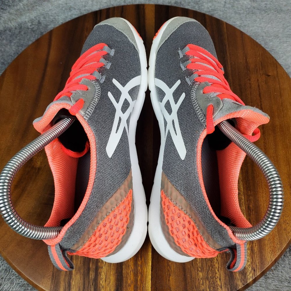 Asics MetroLyte Shoes Women’s 7.5 Gray Coral Lace Up Athletic Walking Sneakers - Picture 5 of 10